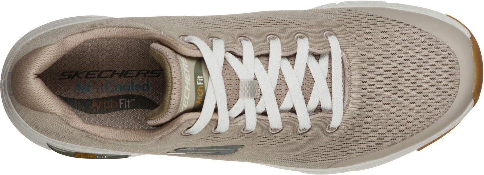 Skechers Arch Fit Lace Up Sports Mens Sports in Taupe