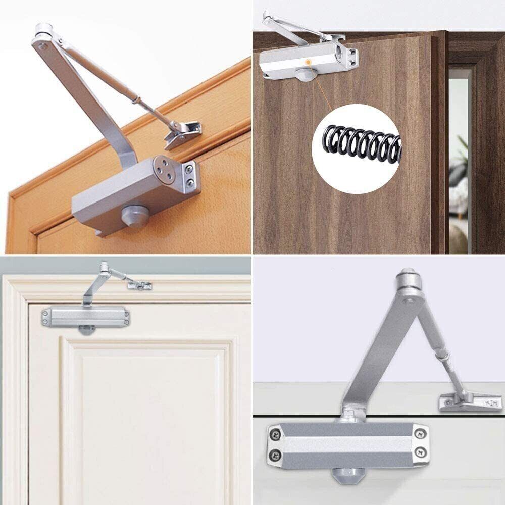 25-45KG Heavy Duty FIRE RATED Overhead Door Closer Opener Softs Close Adjustable