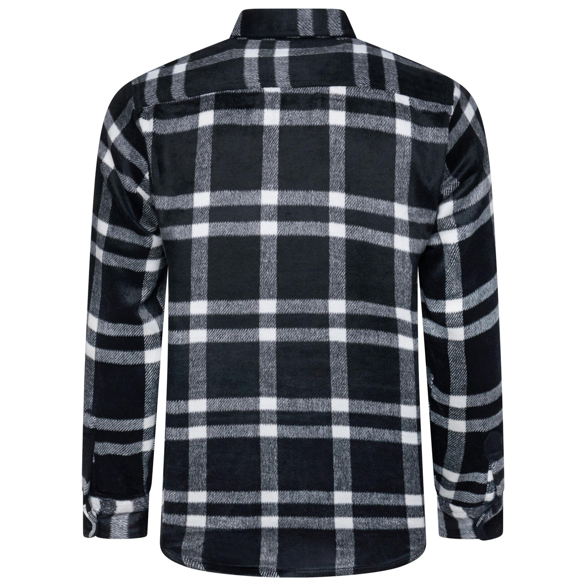 Ex-Chain Store Men's Brushed Cotton Check Overshirt | Long Sleeve Regular Fit | S-2XL