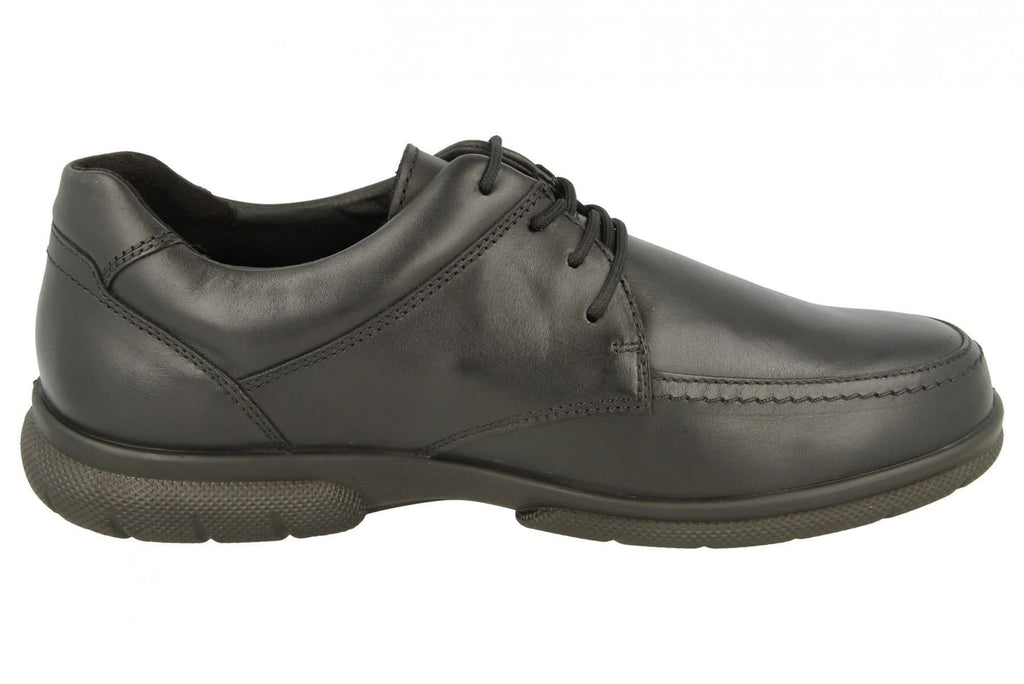 DB Shoes Mens Wide Fit (2V) Casual Lace UP Shoes (Morgan) in Black Size 7 - 14
