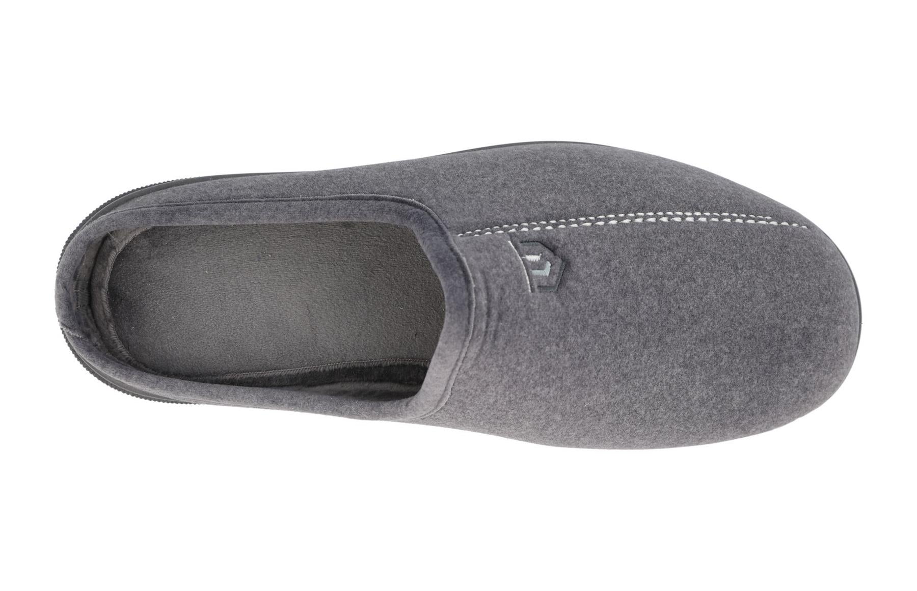 DB Shoes Men's 2V Fit Slip-On Mule in Grey, Sizes 6 to 12