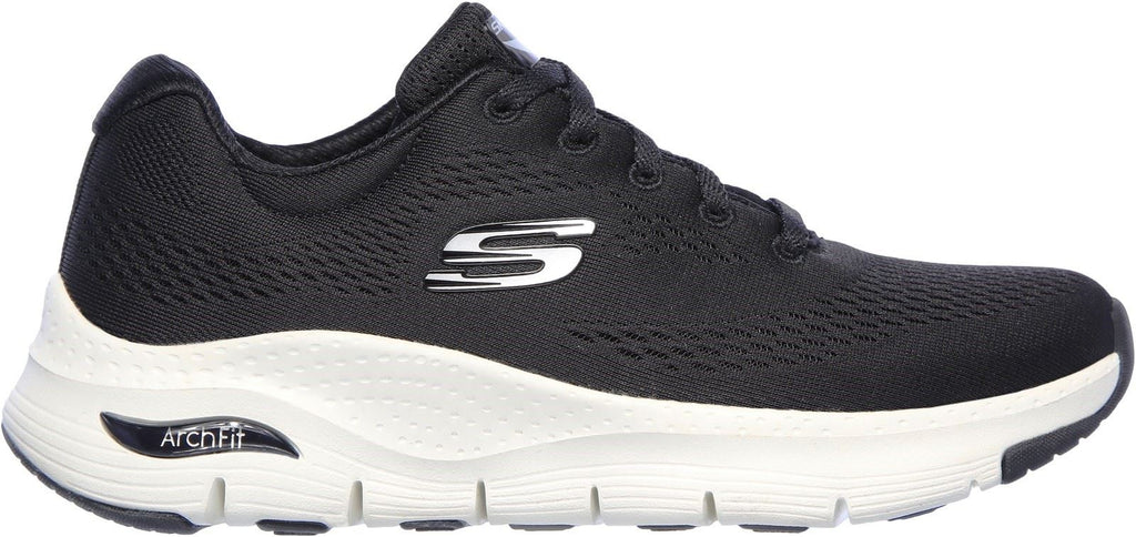 Skechers Arch Fit Sunny Outlook Sports Shoe Ladies Sports in Black/White