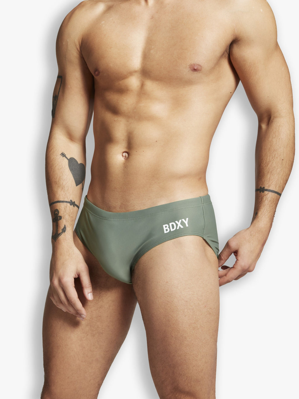 The Atmos Swimbrief | Army Green