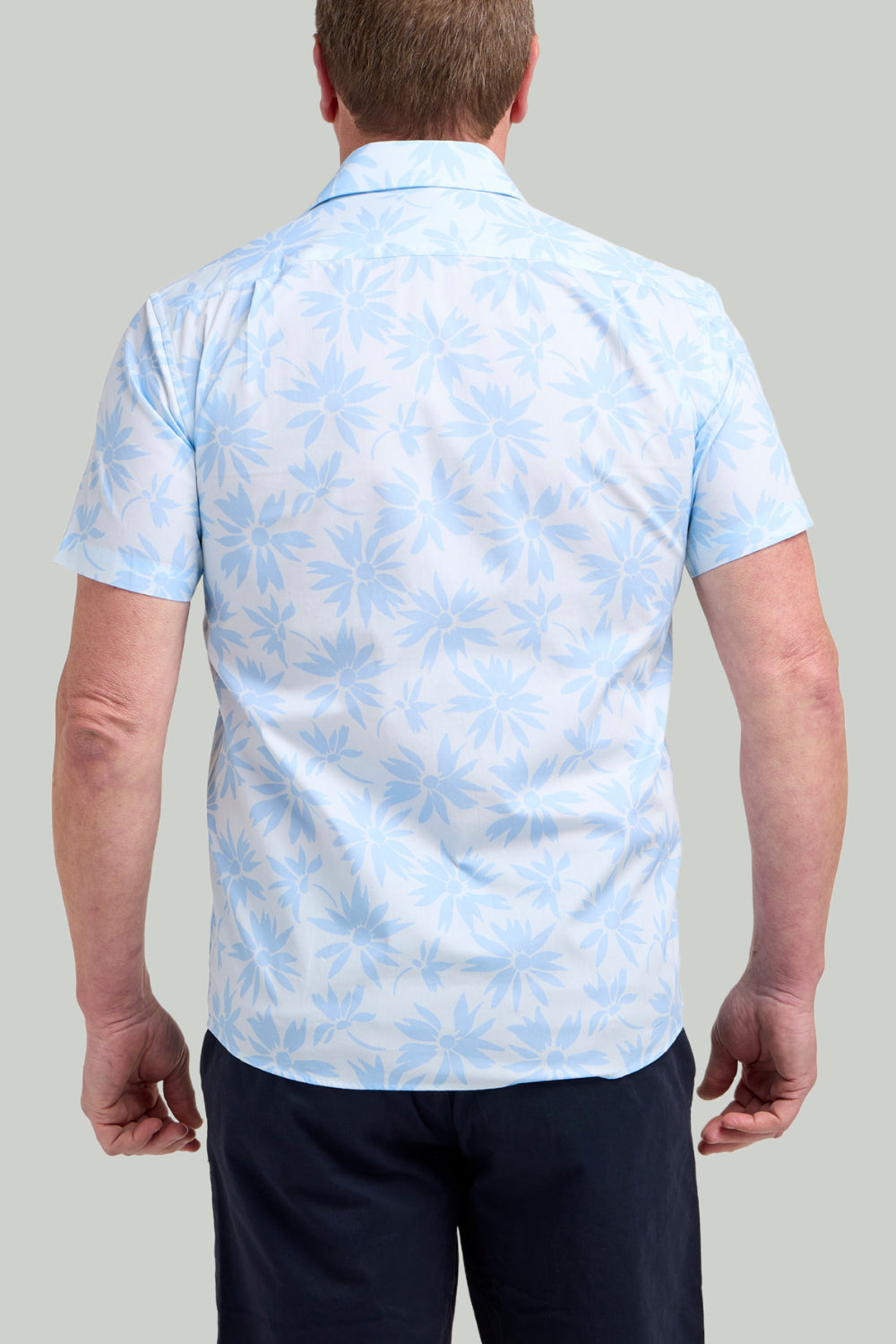 Double TWO Floral Print Short Sleeve Shirt For Men in 2 Colours, M-5XL