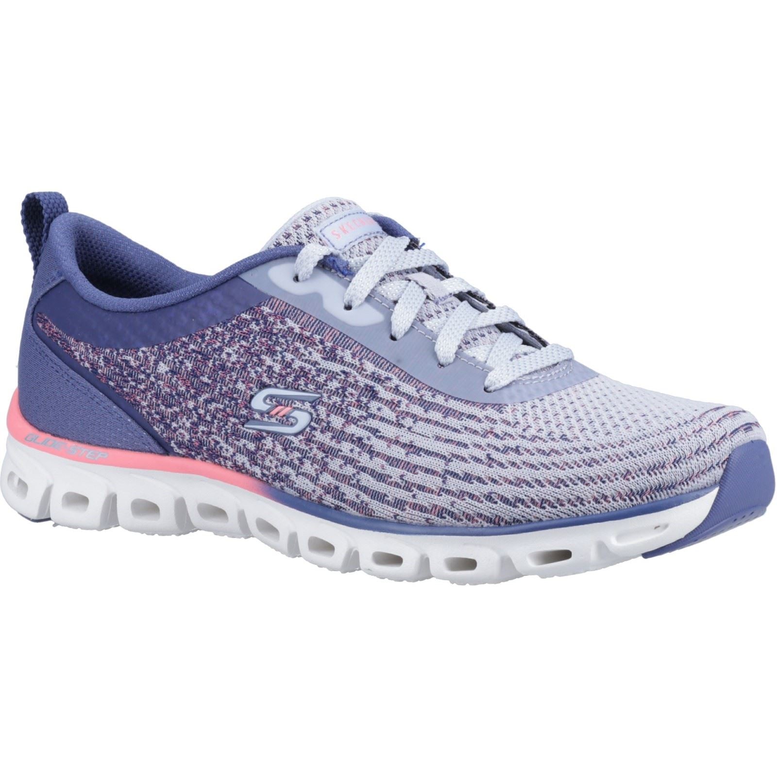 Skechers (GAR104325) Women's Glide-Step Head Start Shoes in Slate 3 to 8