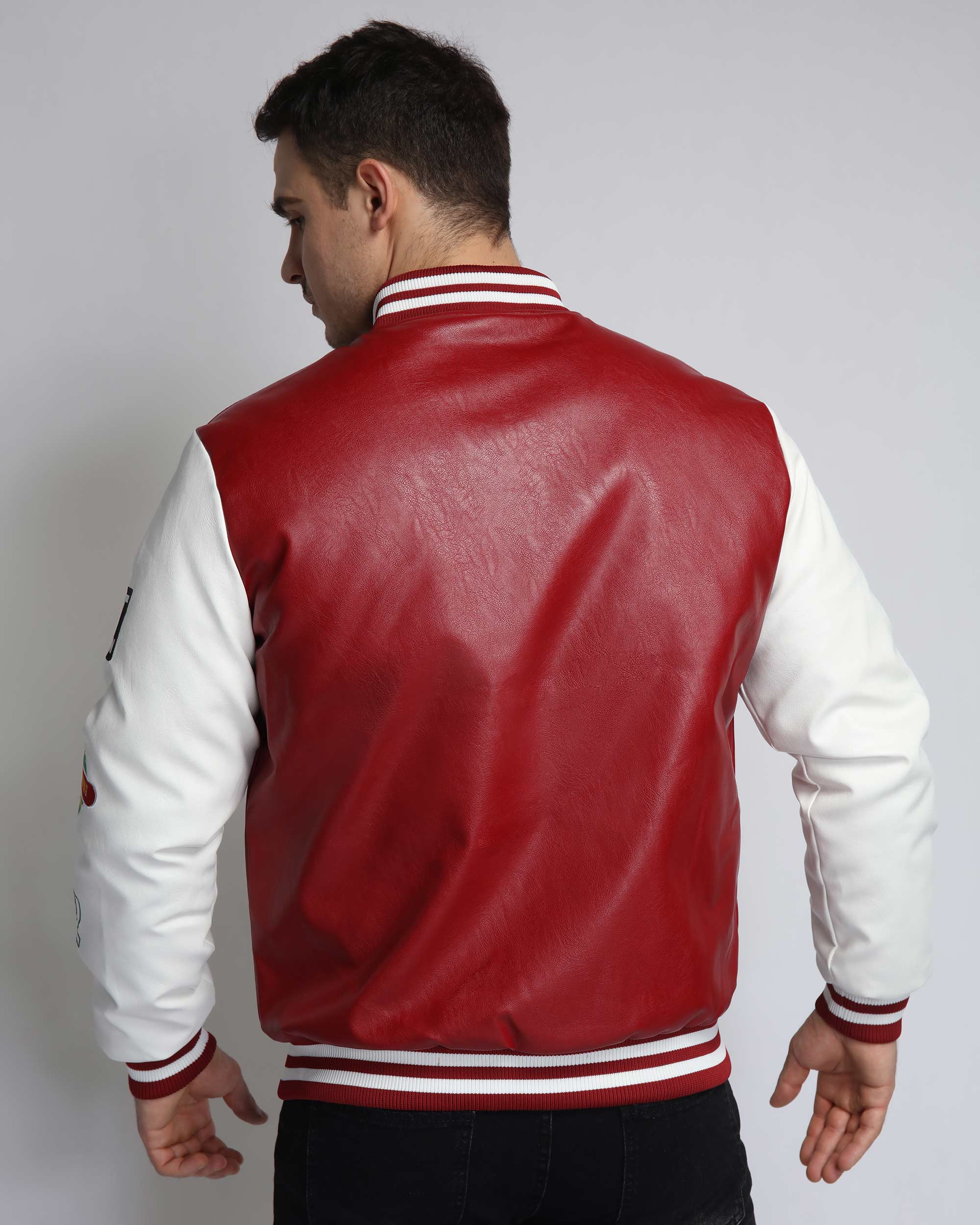 Letterman Baseball Jacket with Patches