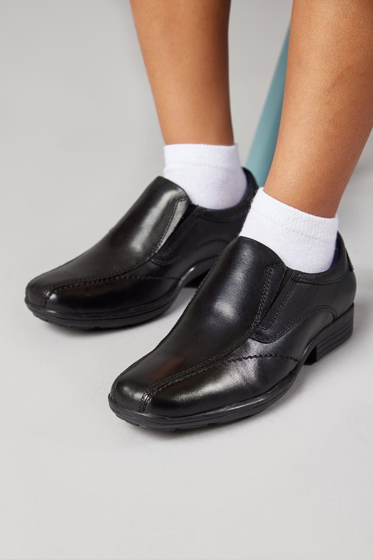 POD Dundee Leather Shoes for Mens in Black, 6 to 17