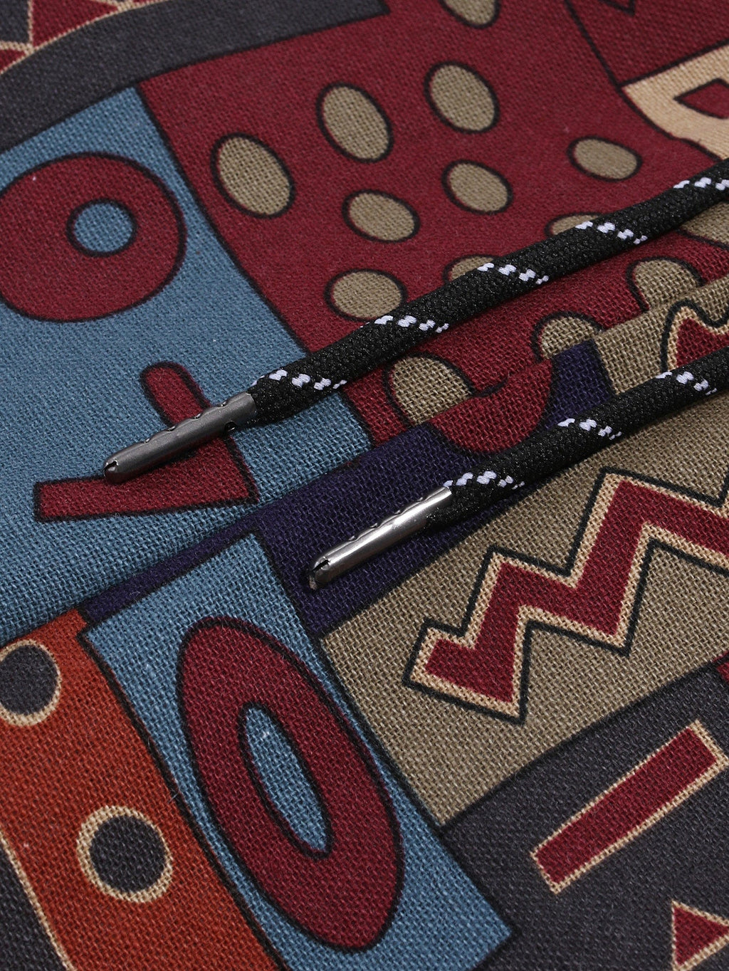 Manfinity Men Random Geo Print Pocket Side Trousers