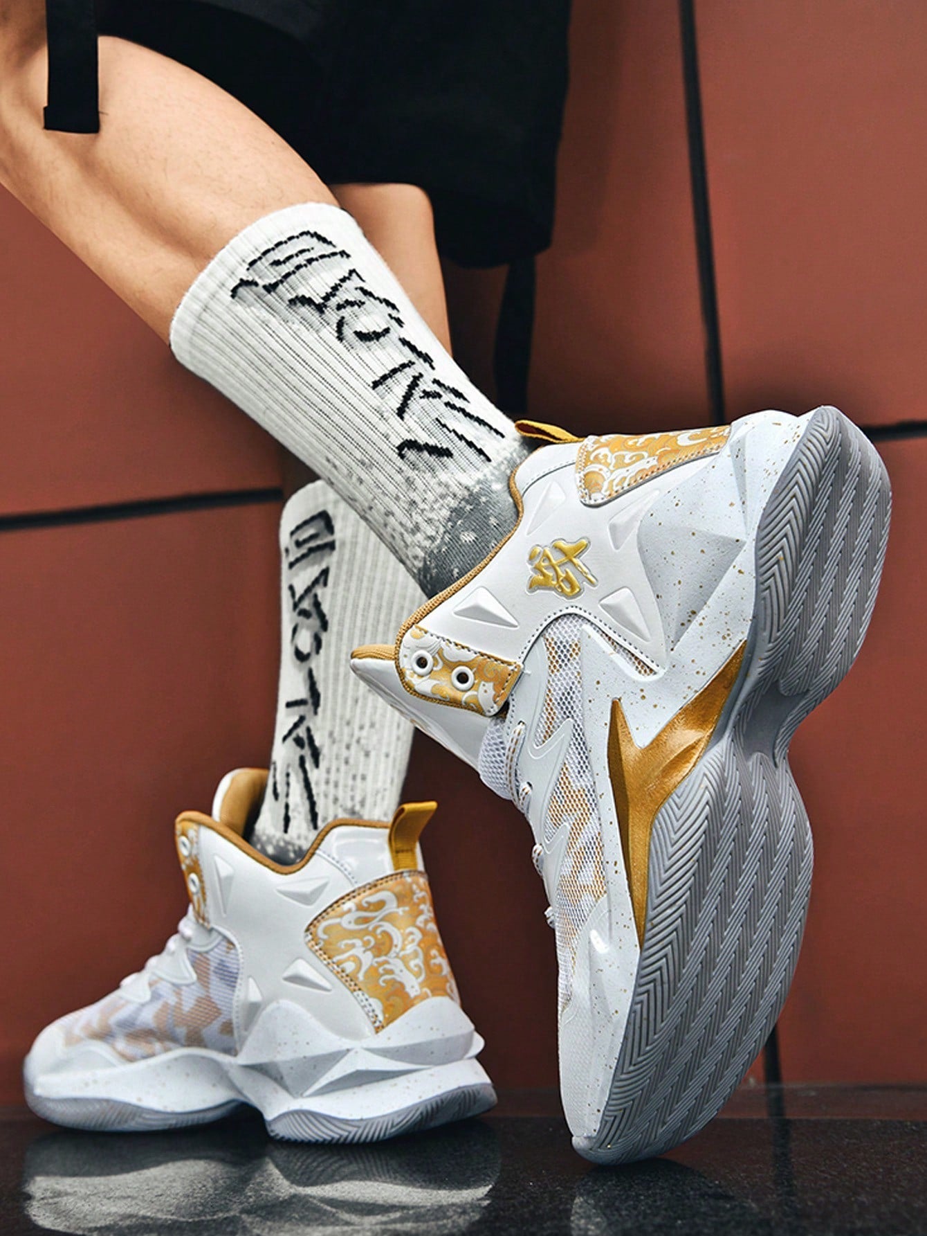 Men’s Athletic Basketball Shoes, Trendy Wear Resistant Sports Shoes For Students’ Professional Training, New Arrival