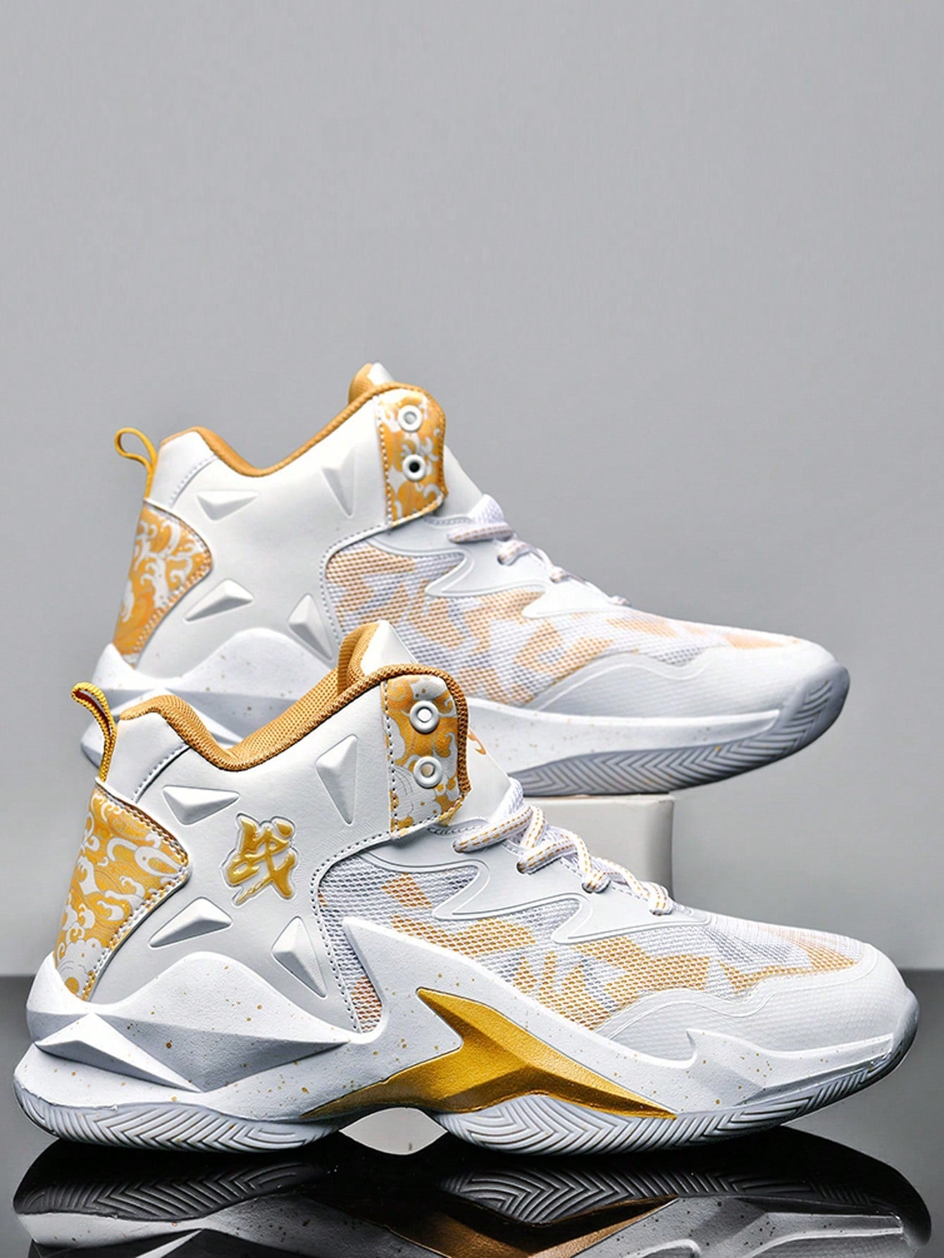 Men’s Athletic Basketball Shoes, Trendy Wear Resistant Sports Shoes For Students’ Professional Training, New Arrival