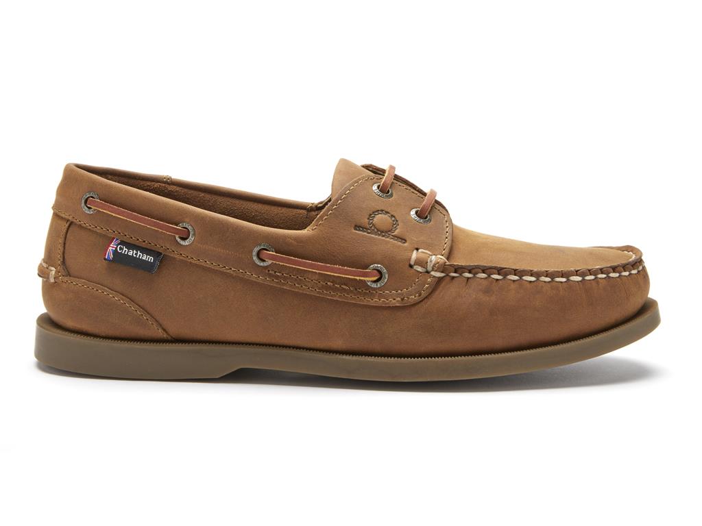 Chatham Mens Deck II G2 Deck Shoes in Walnut
