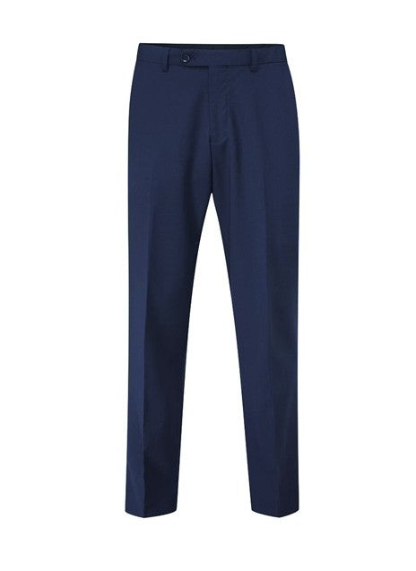 SCOTT Classic Fit Wool Blend Flat Front Suit Trousers in Navy Size 30 - 56