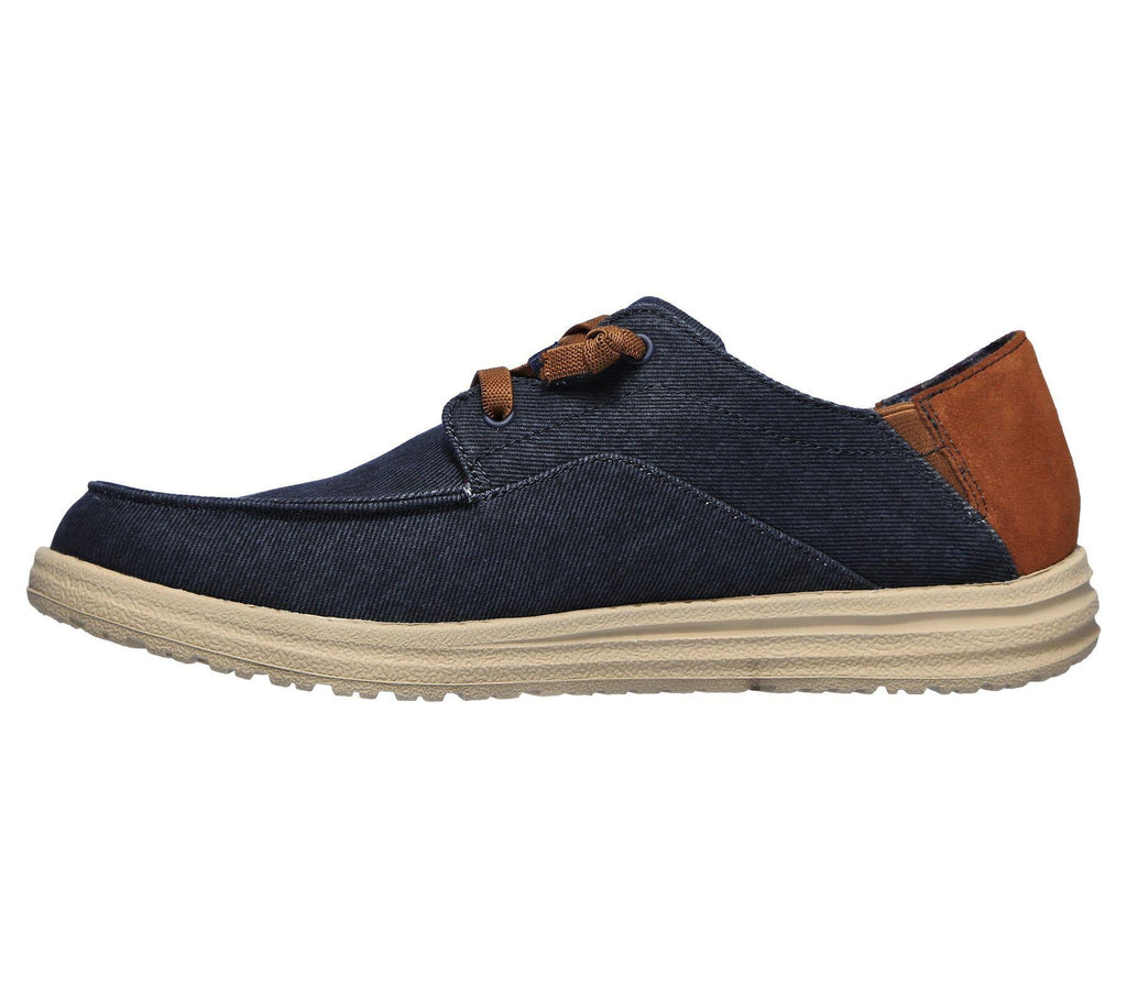 Skechers (210116) Men's Relaxed Fit: Melson - Planon Canvas Shoes in 2 Colours 8 to 13