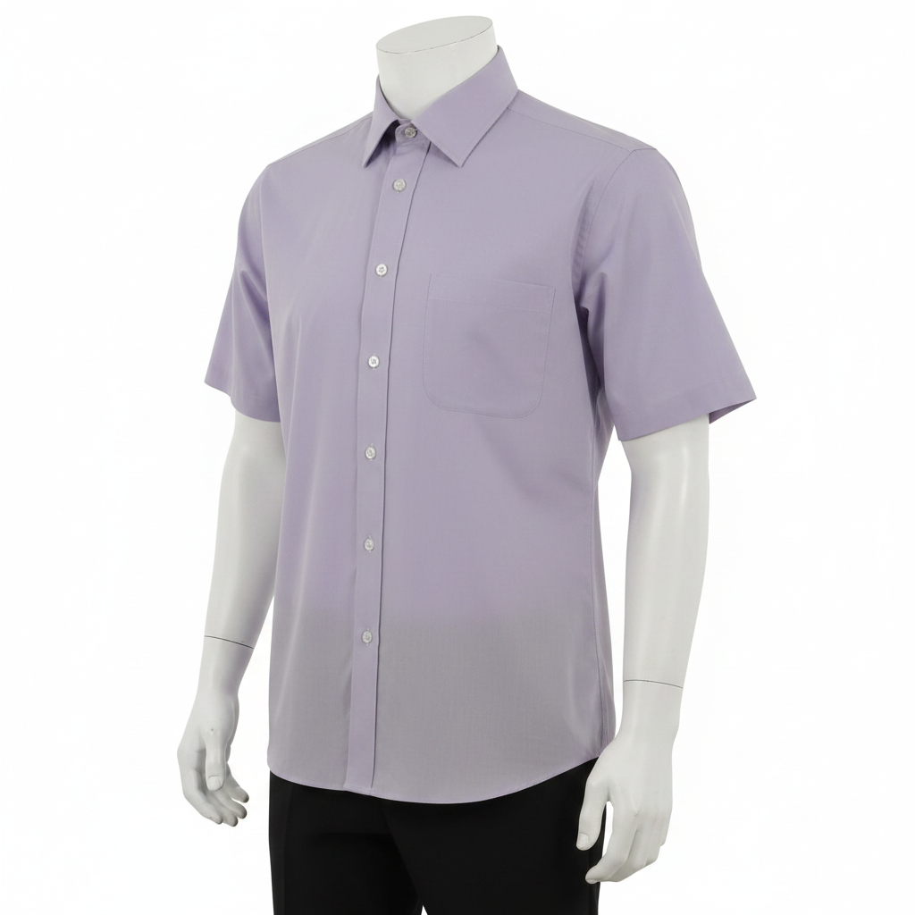 Double Two Men's Classic Cotton Blend Short Sleeve Shirt 6 Colours 14.5–23"
