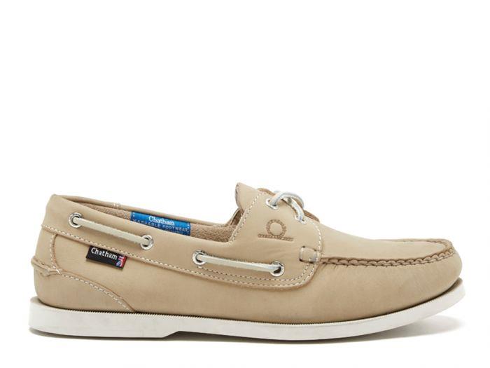 Chatham Mens Pacific II G2 Deck Shoes in Stone