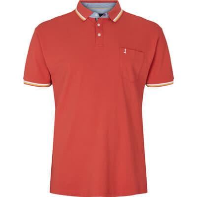 North 56*4 Men's Plus Size 100% Cotton Polo Shirt With Log On Chest (21143B) EUXXL-EU6XL, 4 Colours