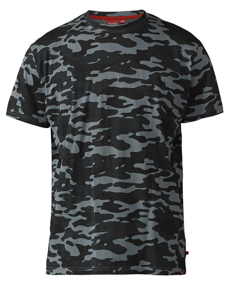 D555 Men's Exta Tall Gaston Camouflage Print T-Shirt (T16427) MT-4XLT, 2 Colours