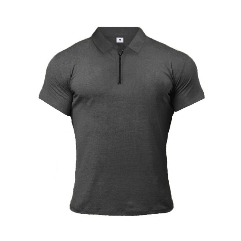 Sports Polo Shirt Summer Short-sleeved Tops Men's Short-Sleeved Polo Shirt Solid Color Men's T-Shirt Summer Casual Comfortable Men's Clothing