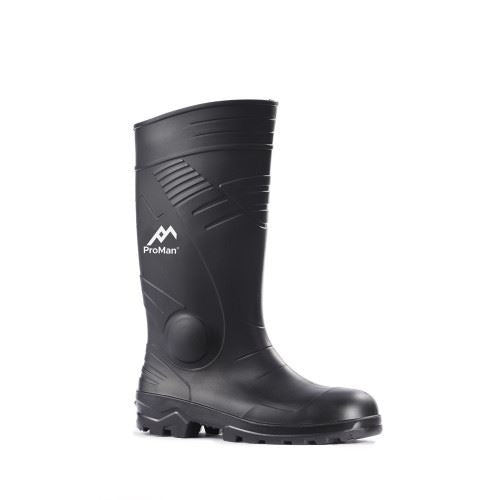 Rock Fall ProMan TC200 Washington Safety Wellington in 3 to 13, Black