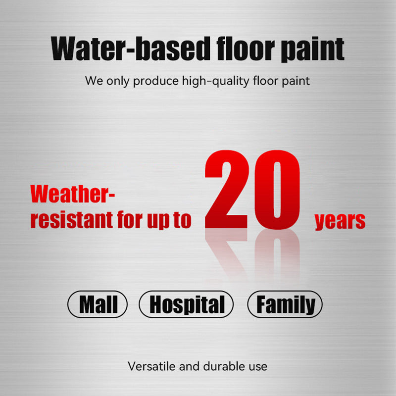 Gold Silk Water-based Epoxy Floor Paint Non-slip Wear-resistant Household Factory Garage Square Cement Floor Green Paint