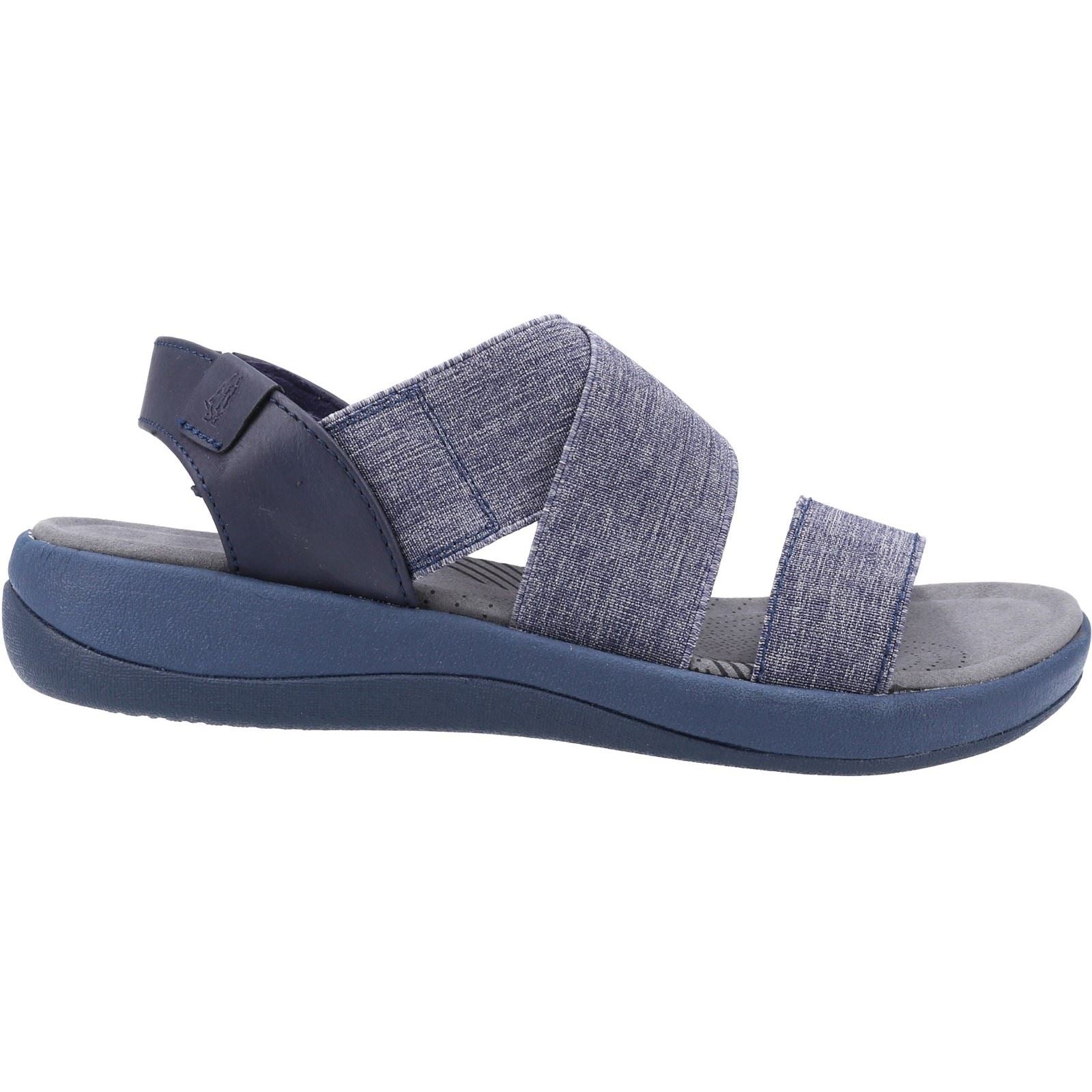 Hush Puppies Sophia Elastic Cross Strap Ladies in Navy