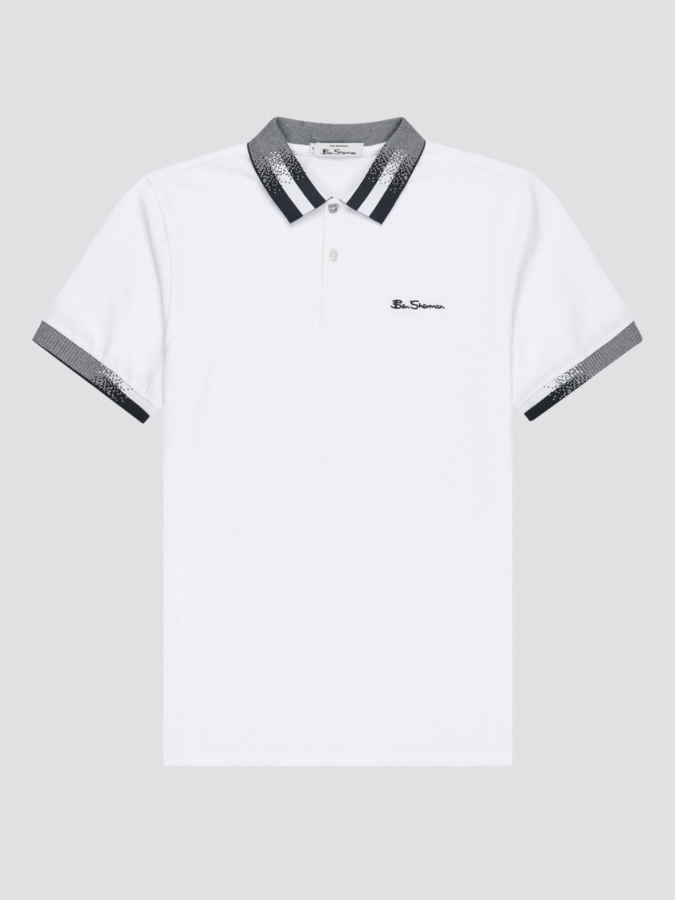 Ben Sherman Men's Regular Fit Collar Interest Organic Cotton Polo Shirt (0063364) M-XXL