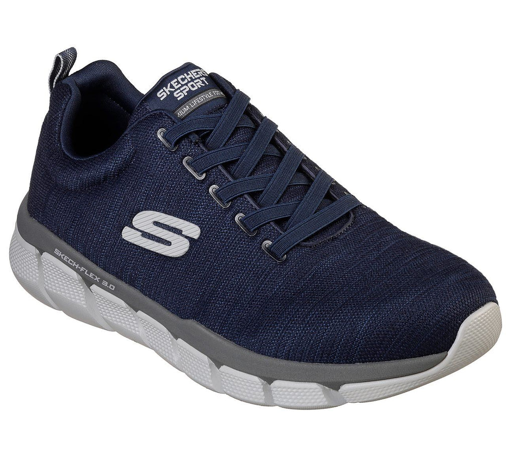 SKECHERS Men's Relaxed Fit Skech-Flex 3.0 Strongkeep Athletic Training Sneaker in Navy/Grey