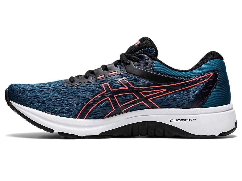 Asics Men's GT-800 Running Shoes in Magnetic Blue/Sunrise Red