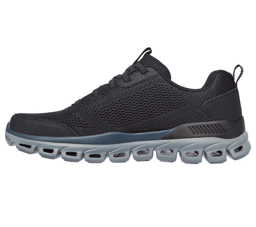 Skechers Men's Glide-Step Sneaker Shoes in Black/Grey in UK 6 to UK 13