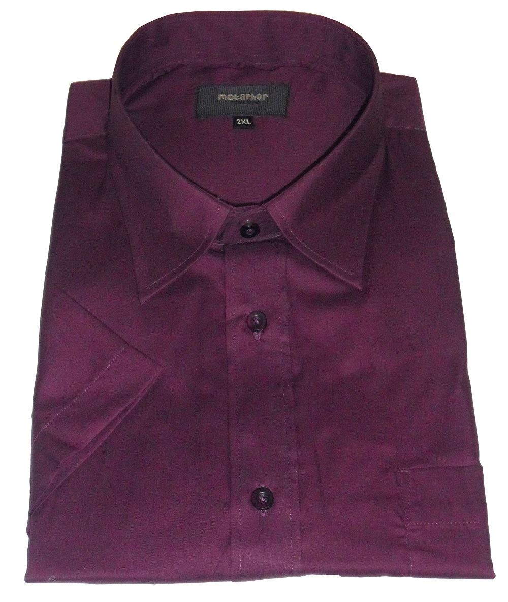 METAPHOR POLY COTTON SHORT SLEEVED PLAIN SHIRTS(14150),SIZE 2XL TO 8XL,5 OPTIONS
