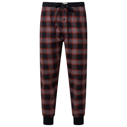 Lucky Brand Mens Pyjama Set Crew Neck Flannel Pants Cotton Lounge Sleepwear - QHA UK