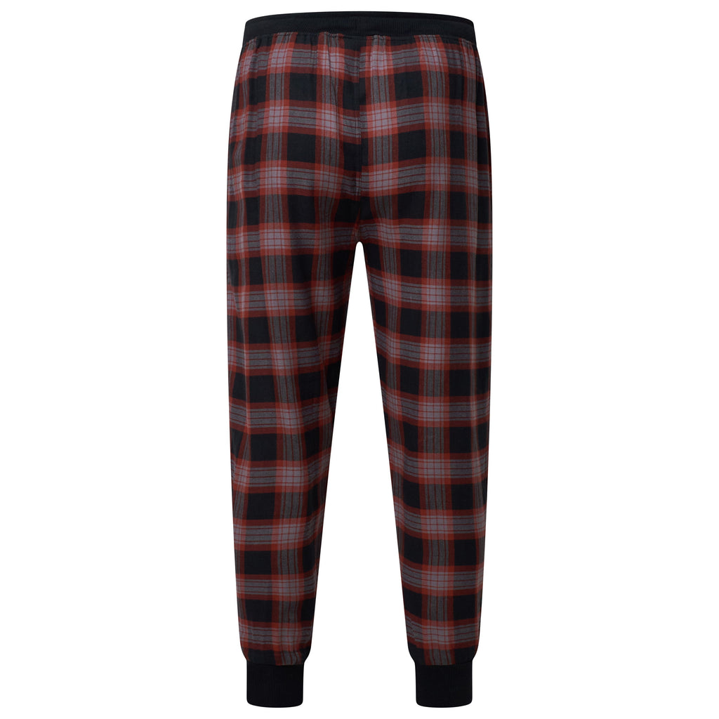 Lucky Brand Mens Pyjama Set Crew Neck Flannel Pants Cotton Lounge Sleepwear