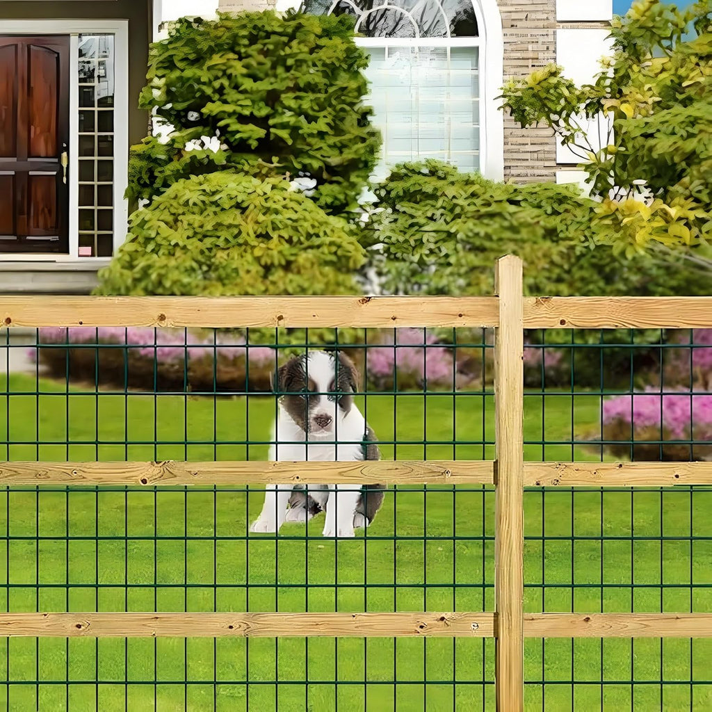 1M x 25M Green PVC Wire Mesh Fence Heavy Duty Rust Proof Garden Fencing Roll