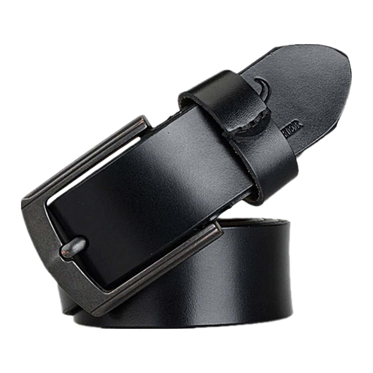 Mens Genuine Cowhide Leather Belt Vintage Pin Buckle 100–130cm XF012