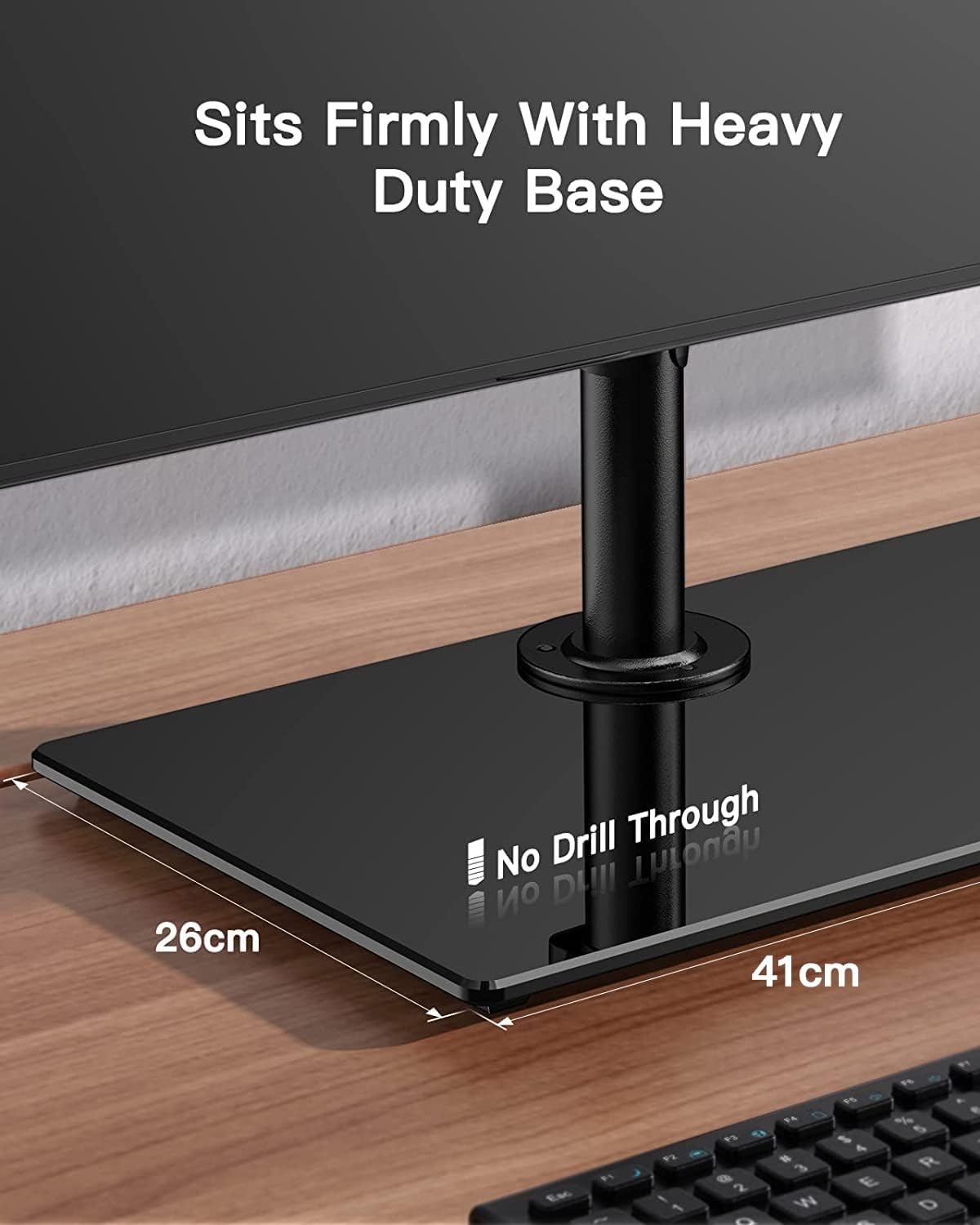 Dual Monitor Stand 13 to 32 Inch Freestanding Dual Arm Adjustable ErGear