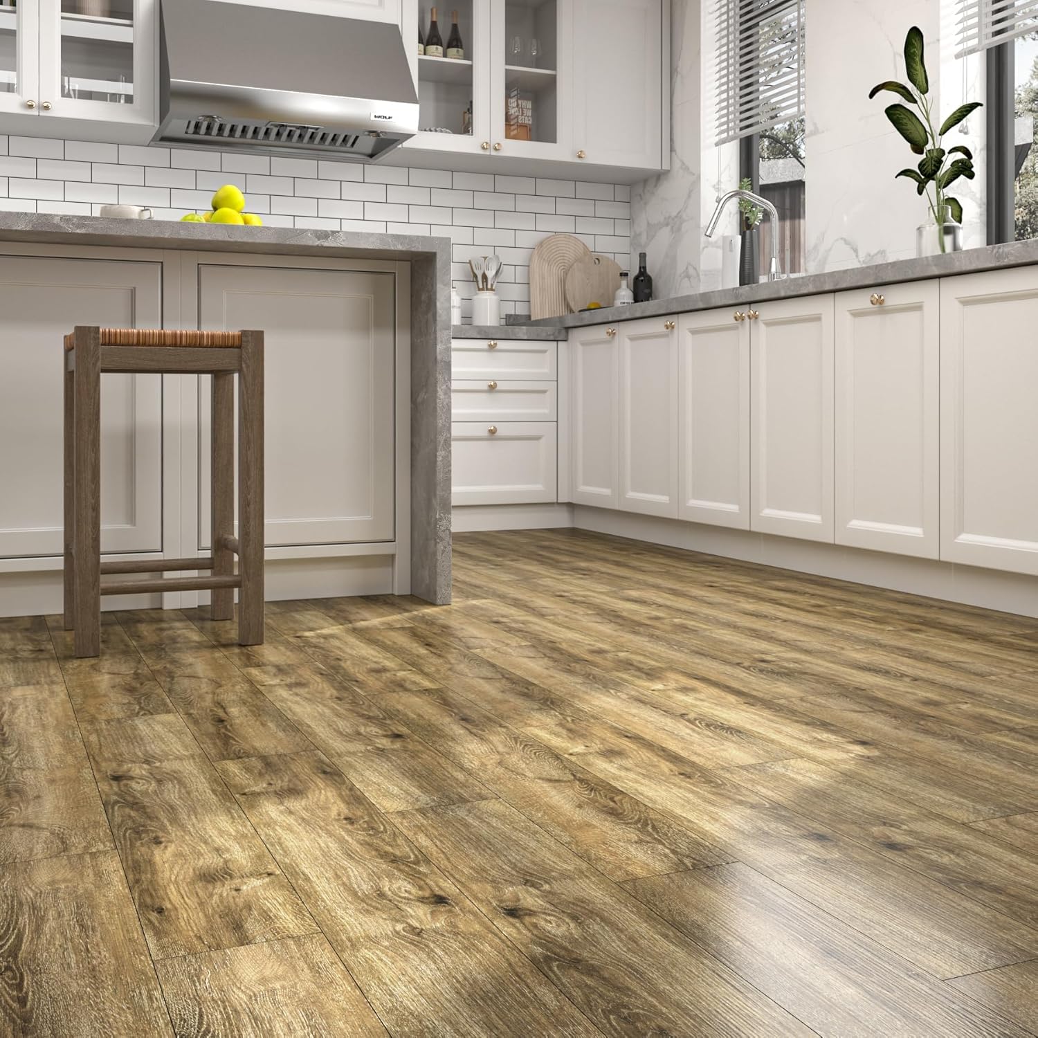 Peel and Stick Floor Tiles 90x15cm Wood Effect Vinyl Planks FunStick