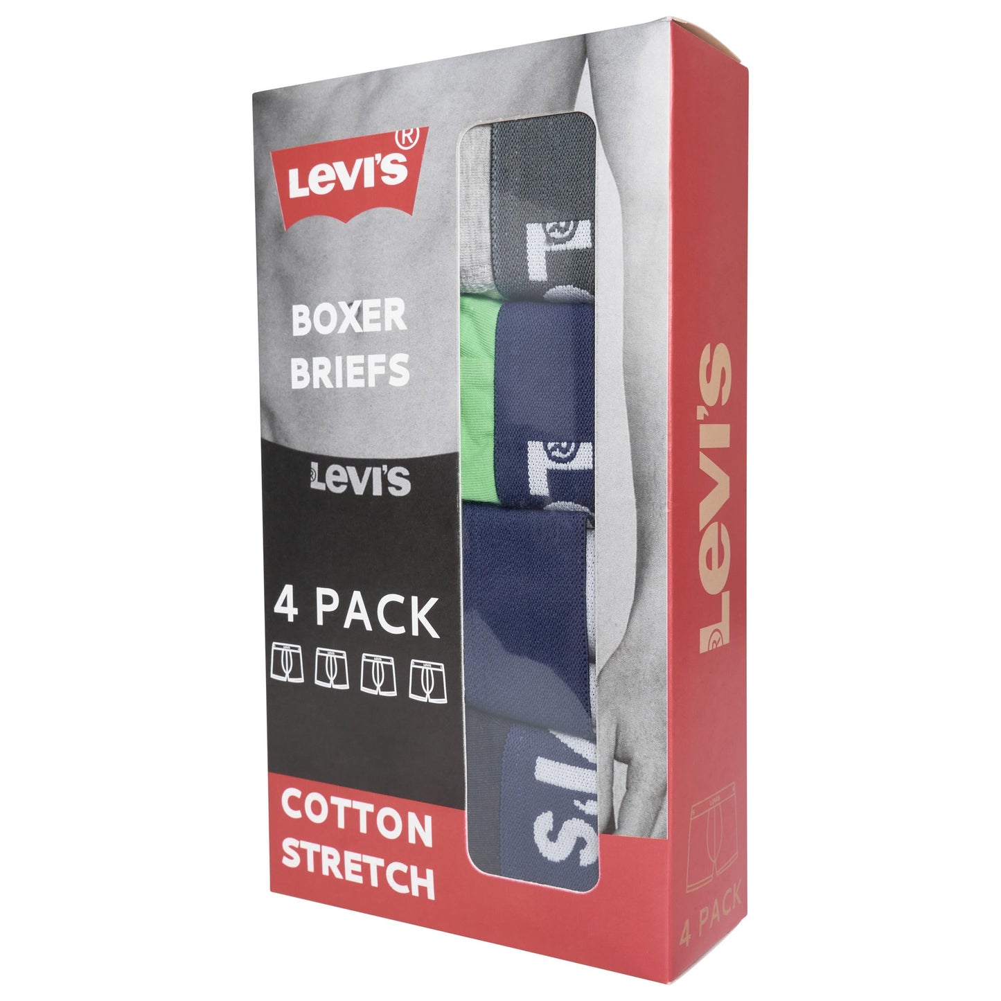 Levi's Men's Assorted Boxer Briefs Underwear | 4, 8 & 12 Pack | Sizes S–XL