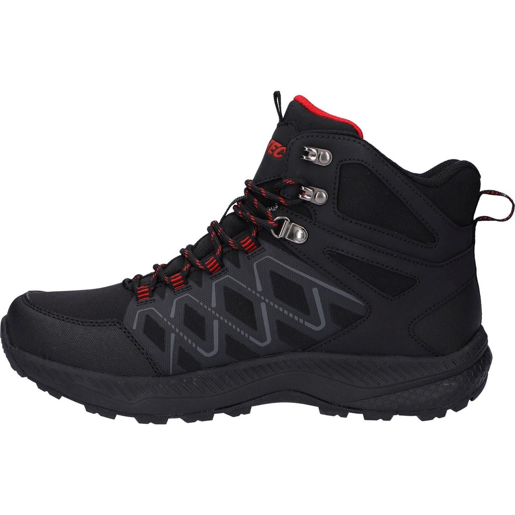 Hi-Tec Men's Diamonde Mid Boots in Black/Castlerock 7 to 13