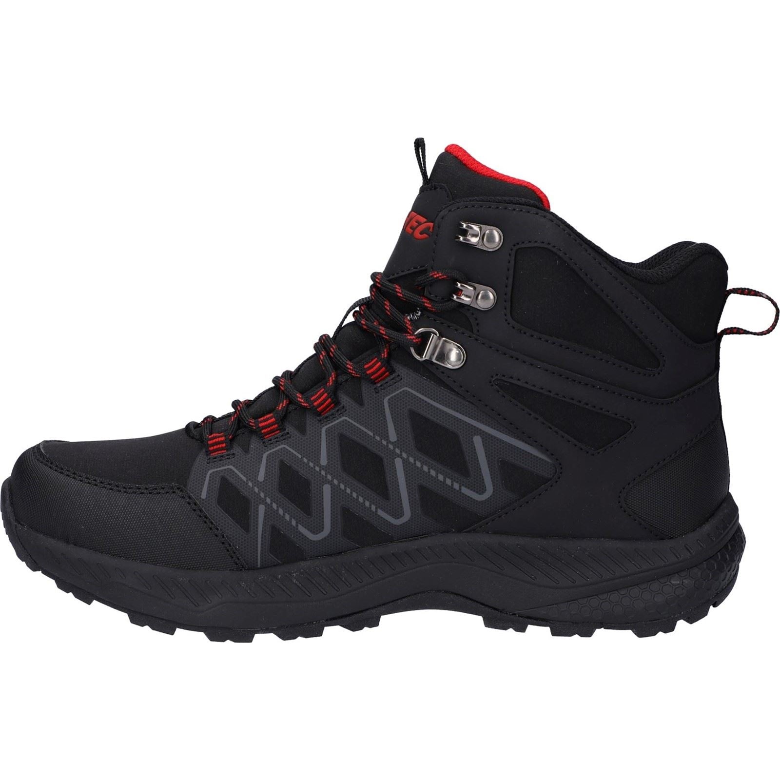 Hi-Tec Men's Diamonde Mid Boots in Black/Castlerock 7 to 13