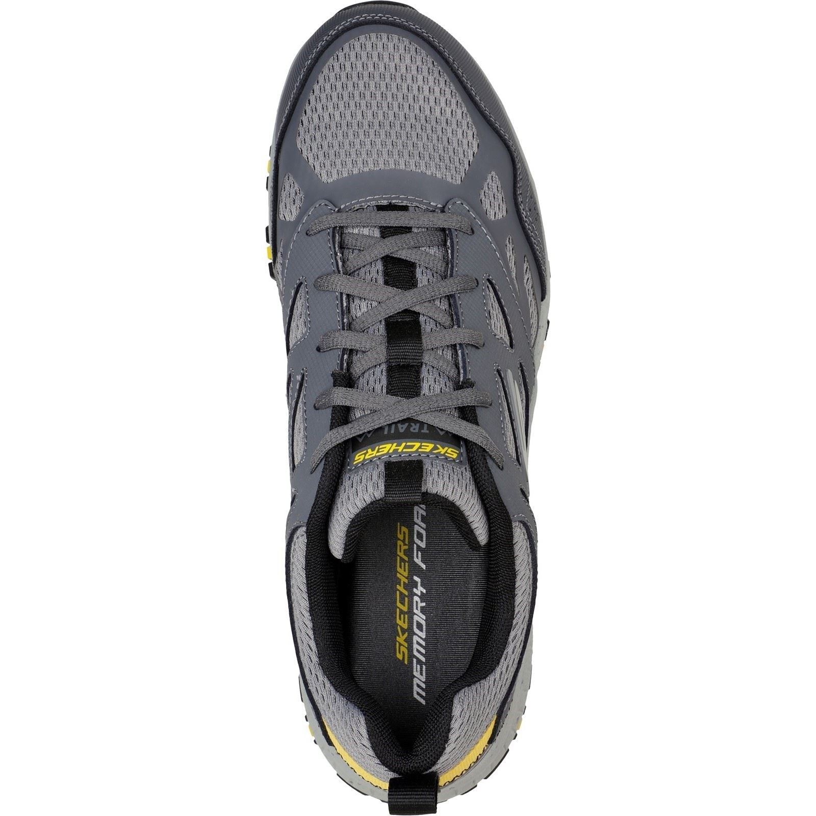 Skechers (GAR237265) Men's Hillcrest Shoe in Charcoal/Black 6 to 12