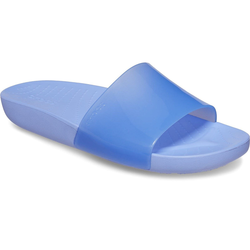 Crocs Women's Splash Gloss Slide in Moon Jelly 4 to 8
