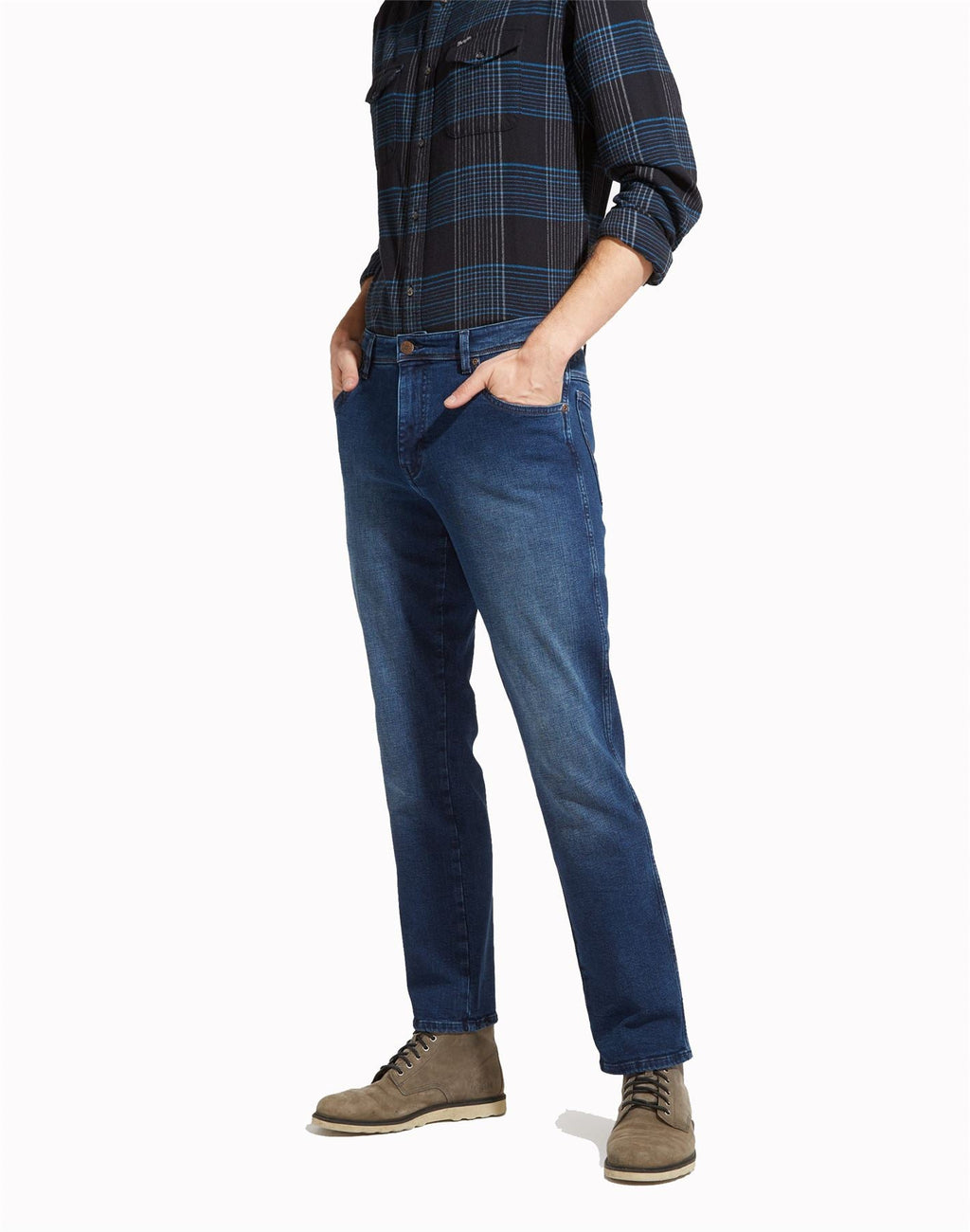 Wrangelr Mens Texas Stretch Jeans/Trousers, Multiple Styles