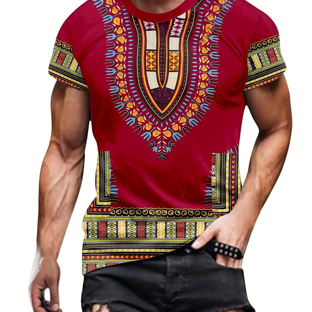 100% Polyester Casual Print T-Shirt