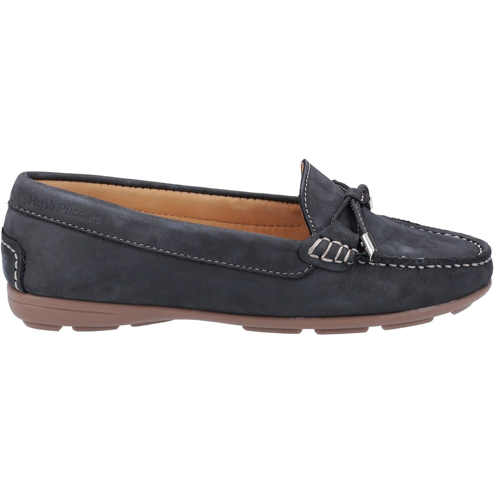 Hush Puppies Maggie Slip On Toggle Ladies Shoes in Navy