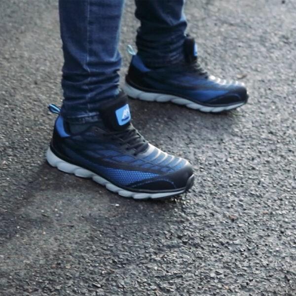 Rock Fall ProMan PM4010 Boston Lightweight Safety Trainer in 6 to 12, Blue