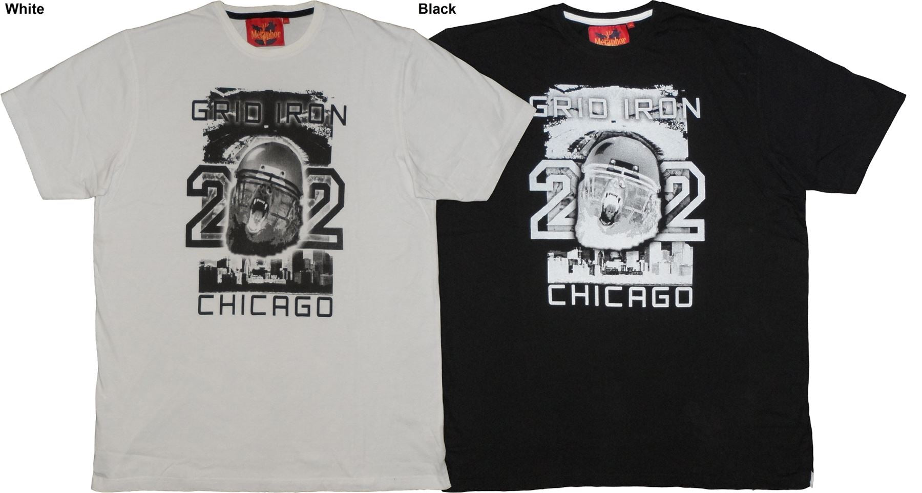 Metaphor Printed Tee Shirt "Grid Iron" in Size 2xl to 8xl