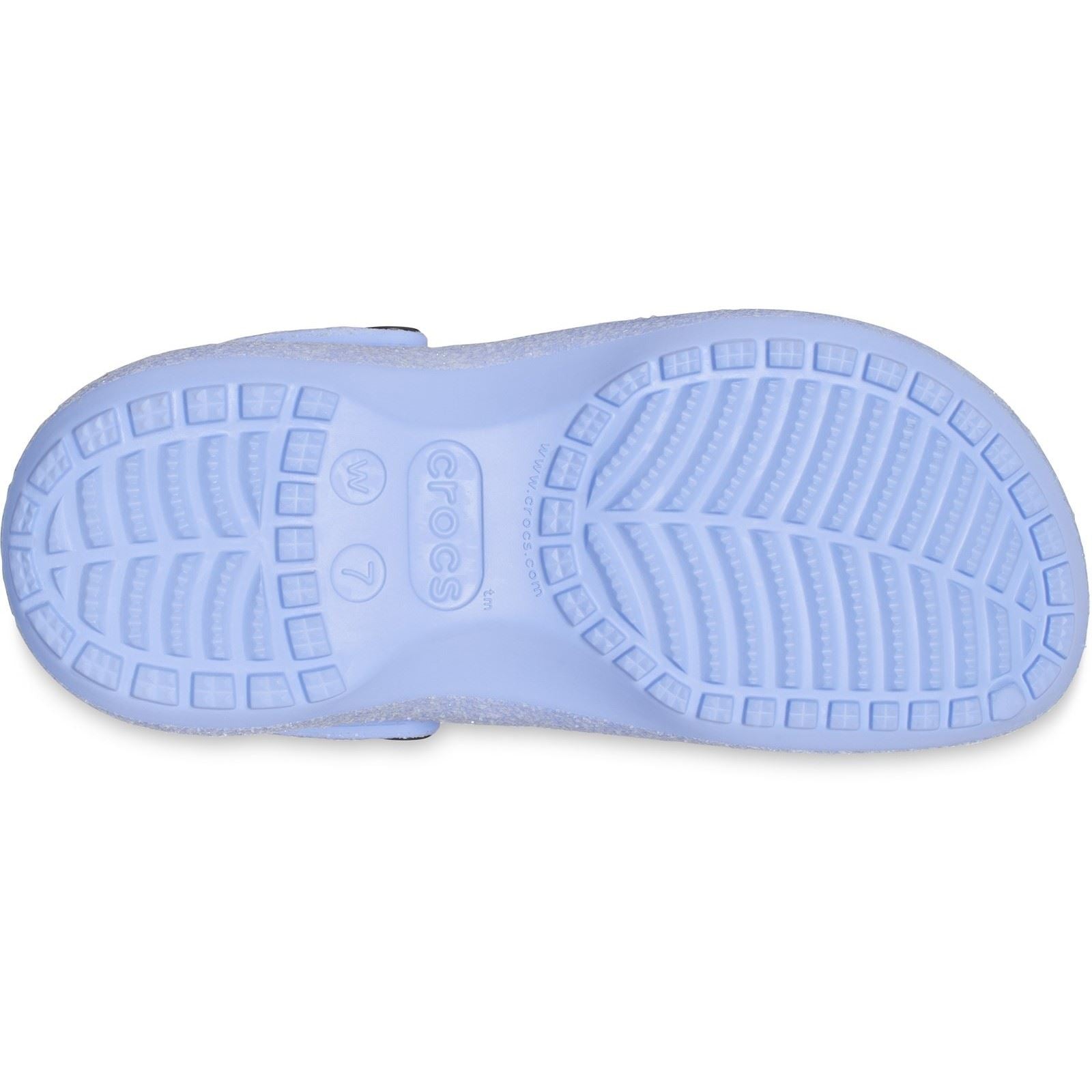 Crocs Women's Classic Platform Glitter Clog in Moon Jelly 4 to 8