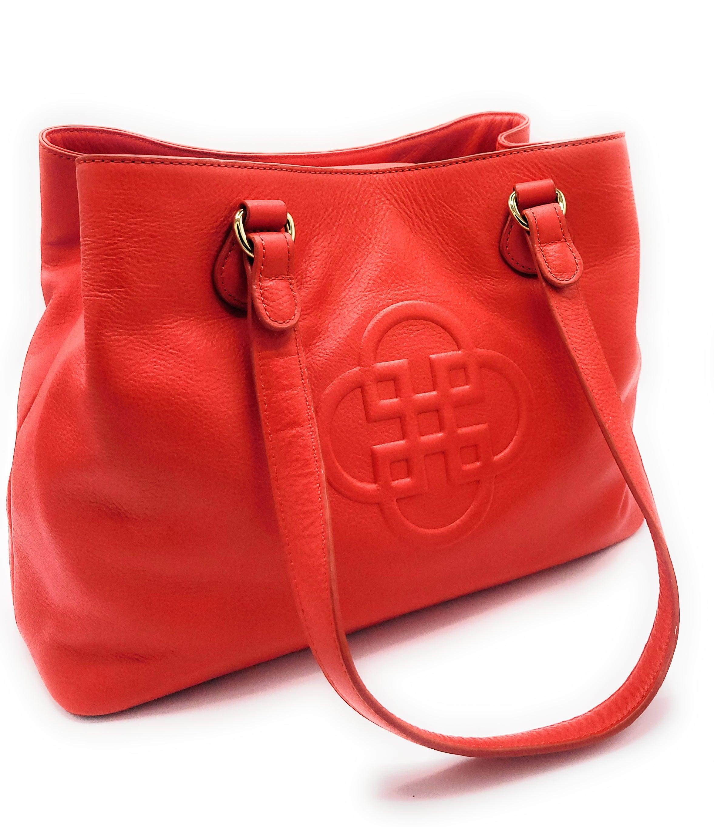 SADDLER ROSIE Real Leather Designer Twin Strap 3 Section Shoulder Bag