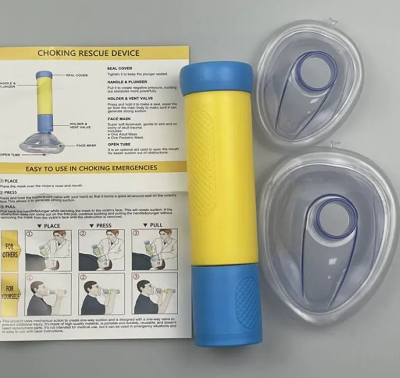 New Upgrade Portable Anti Choking Device Choking Emergency Life Saving Suction Vac Anti Choke Device First Aid Kit for Kid Adult