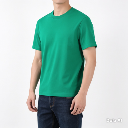 Unisex 100% Cotton O-Neck T-Shirt Short Sleeve M-4XL